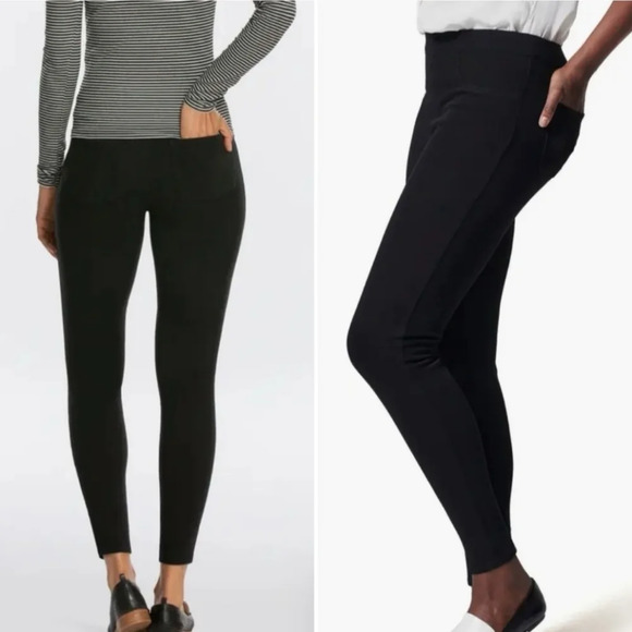 SPANX CLEAN BLACK SKINNY JEANS Sz Small - Picture 1 of 10